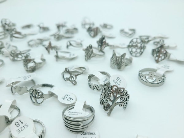 Edelstahl Ringe **ZUFALLSPAAR**